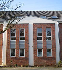 Haustyp A, Ansicht mit Fensterbändern